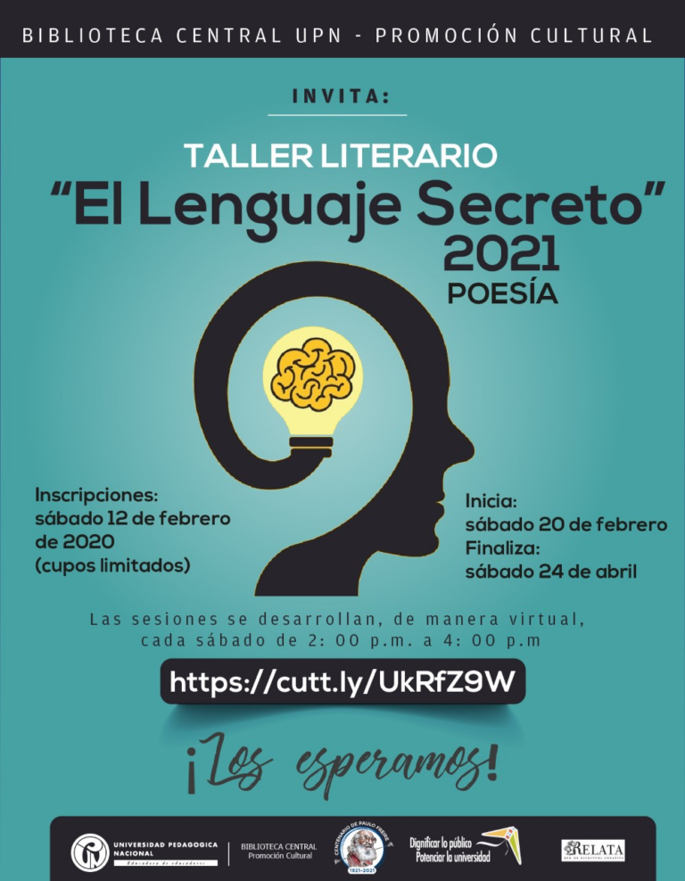 Taller Literario El Lenguaje Secreto Biblioteca Upn Colombia